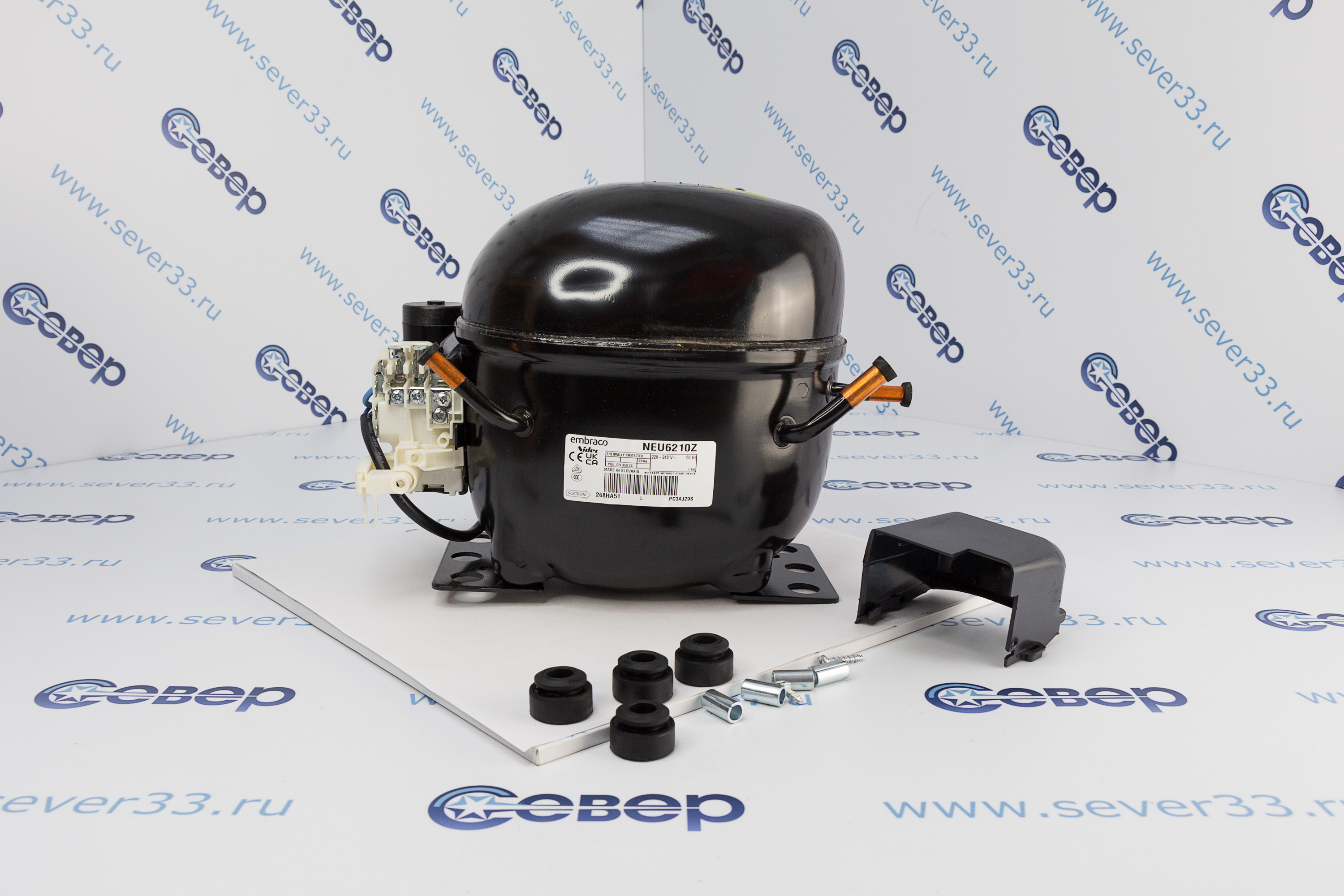 Купить компрессор aspera neu6210z (r-134) (to=-10 c - 615 вт tk=45с) 12.12  см3 с доставкой по России