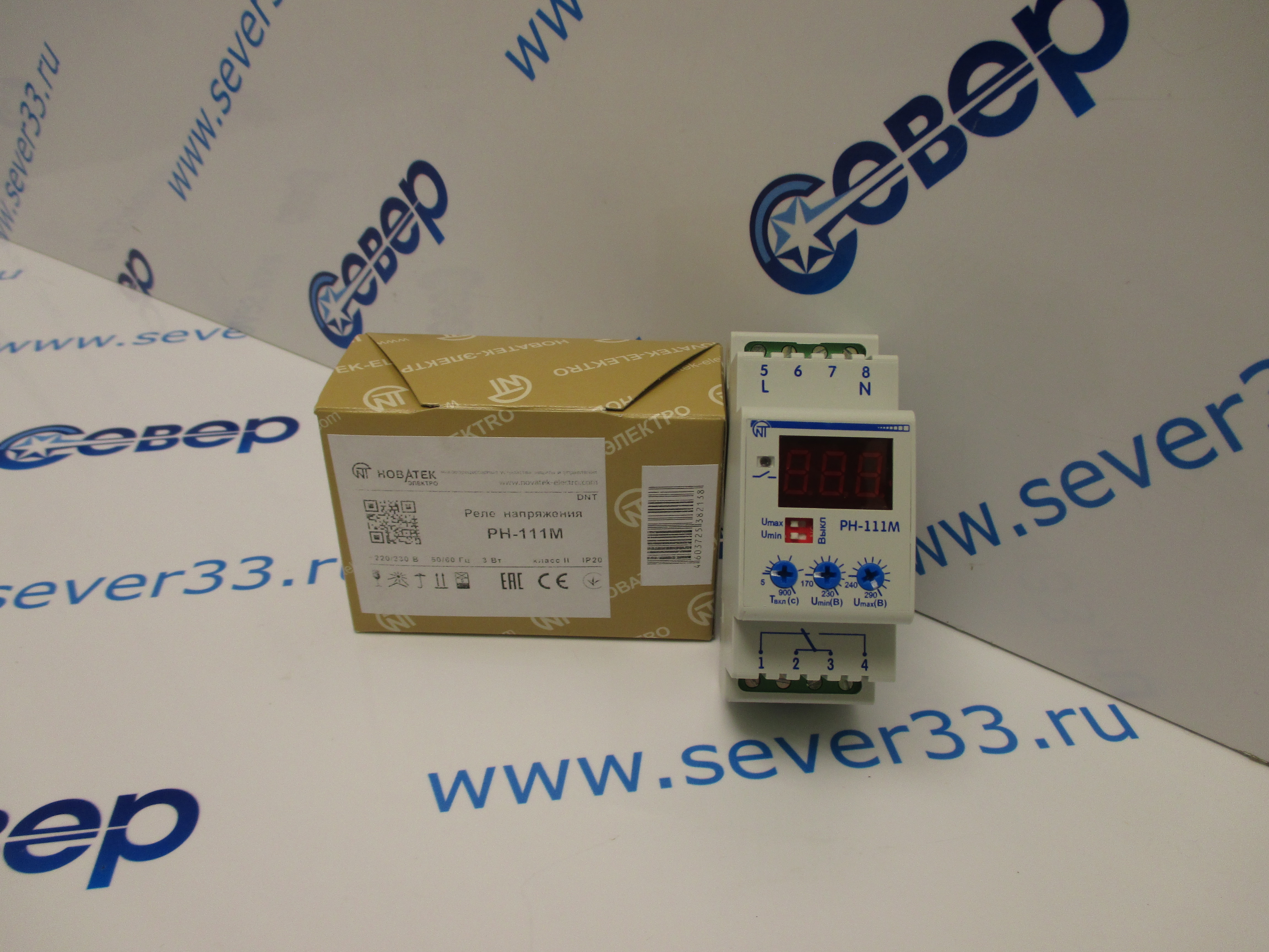 Купить Реле напряжения РН-111М 1ф Новатек-Электро 3425601111 3425601111 в Екатер - Товар на картинке можно купить.