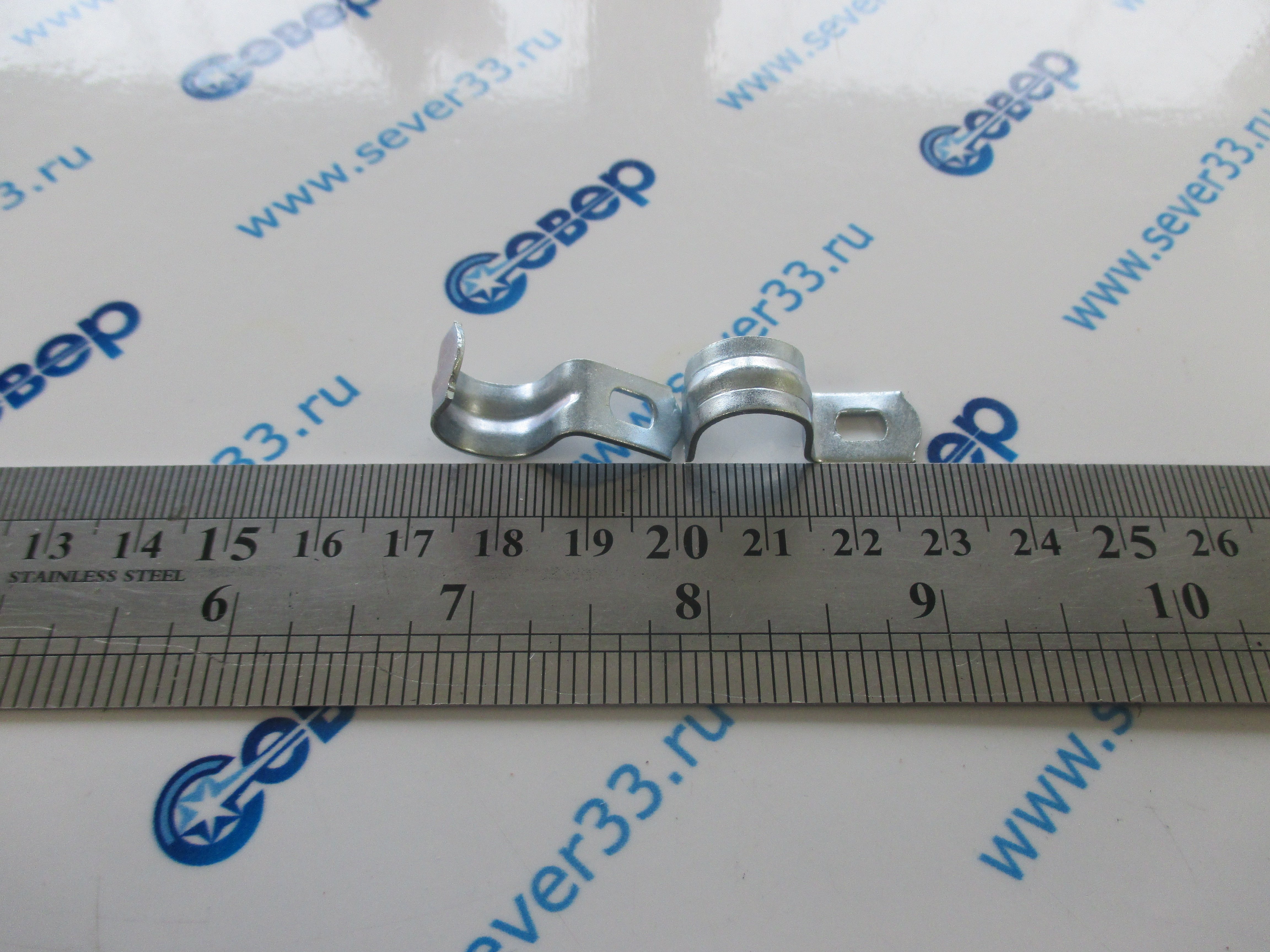 Скоба металлическая однолапковая d12-13mm Труд