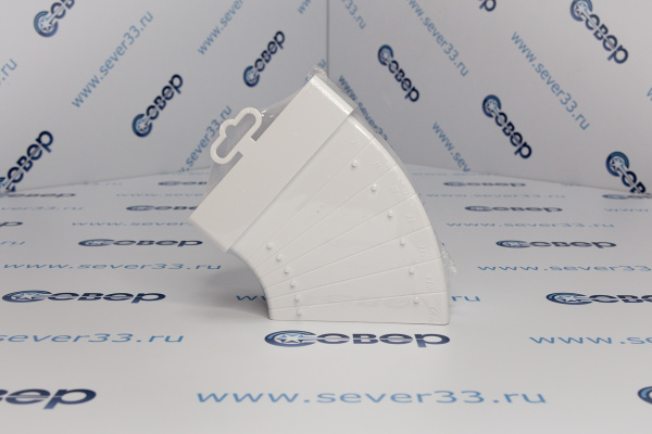 612КРП, Колено разноугловое горизонтальное пластик, 60х120_2e