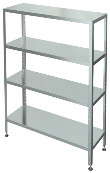 Стеллаж со сплошными полками