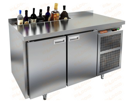 Стол охлаждаемый HICOLD GN 11 HT V, с бортом, 2 двери (+2...+10°С) | Продажа, монтаж и обслуживание холодильного оборудования | Север33