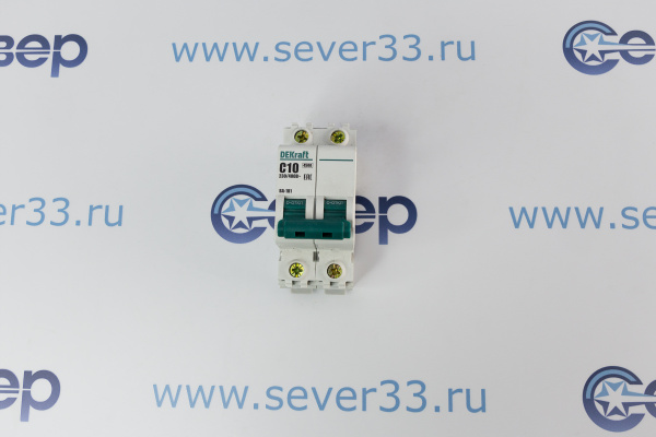 Выключатель автоматический двухполюсный 10А С ВА-101 4.5кА_1