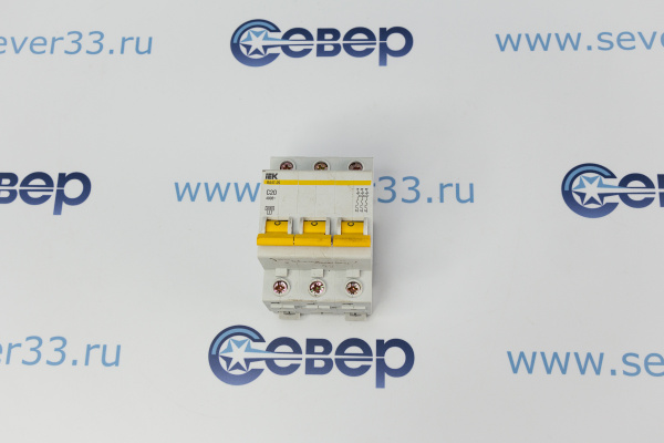 Автомат эл. IEK ВА47-29 С 3р 20А 380V_1