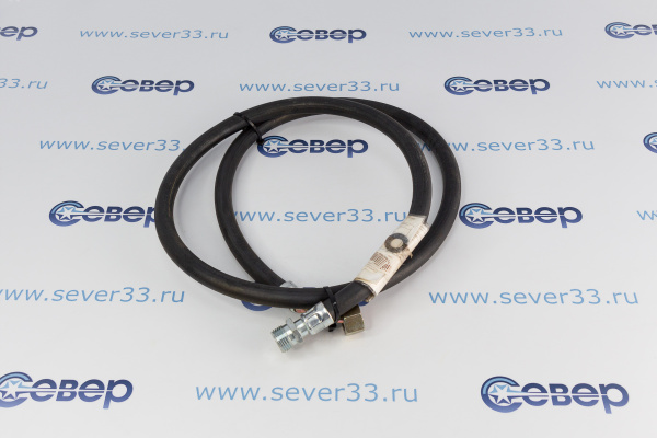 Подводка для газа резинотканевая 12 L-1,5 м наругол (черный)_1