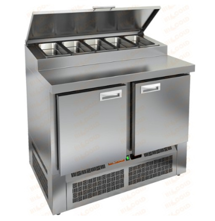 Стол холодильный для пиццы HICOLD PZE2-11/GN, нижн, 2 двери (+2...+10°С) | Продажа, монтаж и обслуживание холодильного оборудования | Север33