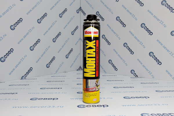 Пена монтажная Момент 750 мл ПРОФИ пожаростойкая_1