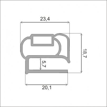 Уплотнитель Норд-235 31х54,5 | Продажа, монтаж и обслуживание холодильного оборудования | Север33
