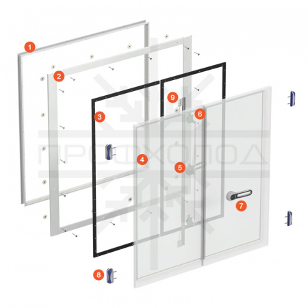 Распашные двустворчатые двери РДД | Продажа, монтаж и обслуживание холодильного оборудования | Север33