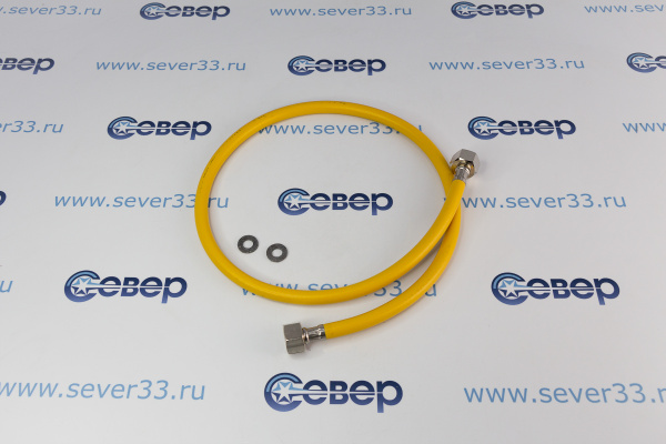 Подводка для газа полимерная 12 L-1,0 м гг (желтая)_1