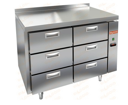 Морозильный стол HICOLD GN 33/BT P без агрегата, 6 ящиков (-18°С) | Продажа, монтаж и обслуживание холодильного оборудования | Север33