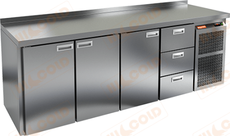 Холодильный стол HICOLD SN1113 BR2 BT, бок, 3 ящика, 3 двери (-18...-10°С) | Продажа, монтаж и обслуживание холодильного оборудования | Север33