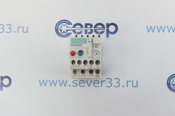 Реле перегрузки тепловое 3RU11, 3.5 - 5А, 3RU11161FB0_1