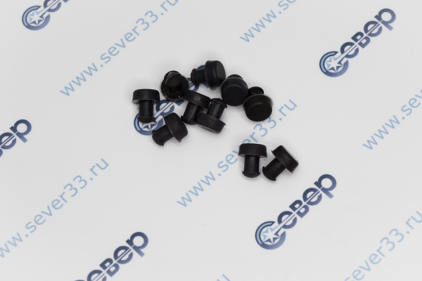 Набор резиновых опор (ножек) на чугунную решётку стола (10шт), плит GEFEST (Gas Line), L -12мм,_1ed