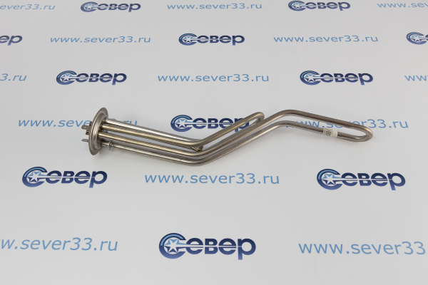 ТЭН для водонагревателя 2000W (0,7+1,3) (нерж) под анод М4 изогн_1