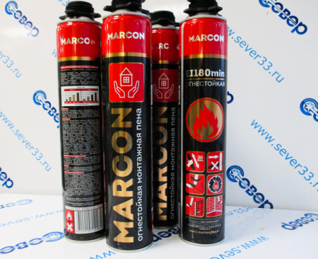 Пена монтажная профессиональная MARCON (огнестойкая) (45/20) | Продажа, монтаж и обслуживание холодильного оборудования | Север33