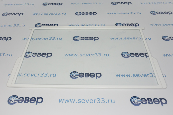 Полка стекло Индезит полностью с обрам. С00283167_1