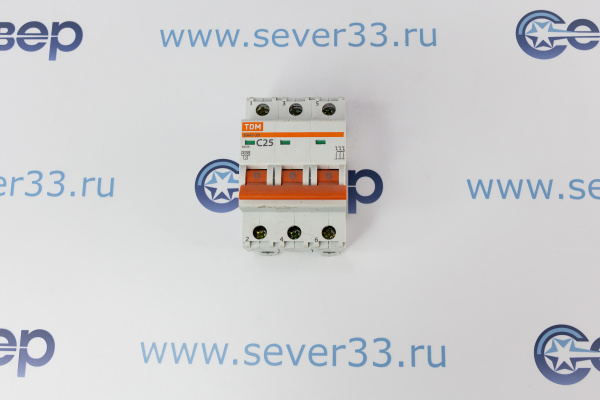 Автомат эл. TDM ВА47-29 С 3р 25А 380V_1