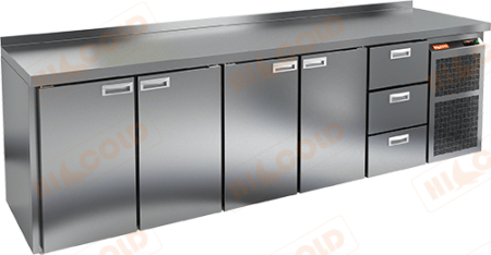 Холодильный стол HICOLD SN 11113 BR2 BT, бок, 3 ящика, 4 двери (-18...-10°С) | Продажа, монтаж и обслуживание холодильного оборудования | Север33