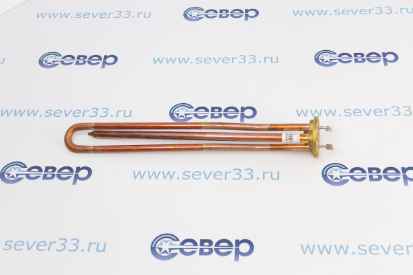 ТЭН RCF 1500W, ИТА,медь, Ø48, М5, клеммы под разъем, L295мм,G10_1