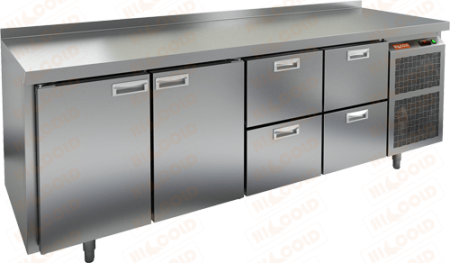 Холодильный стол HICOLD SN 1122 BR2 BT, бок, 4 ящика, 2 двери (-18...-10°С) | Продажа, монтаж и обслуживание холодильного оборудования | Север33