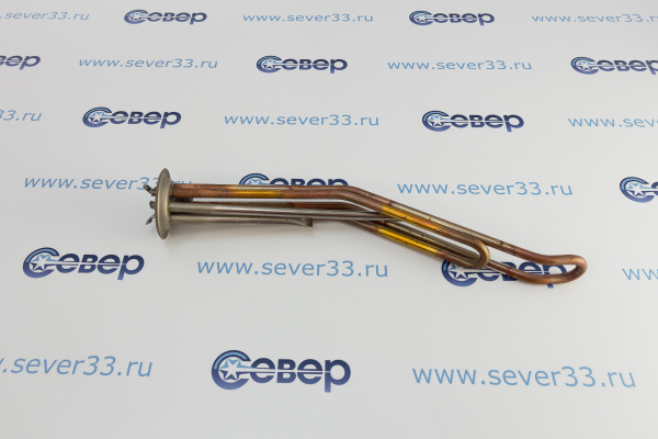 ТЭН RF 2000W, TW, медь, Ø64, М6, клеммы под винт, L305мм, горизонтальный_1