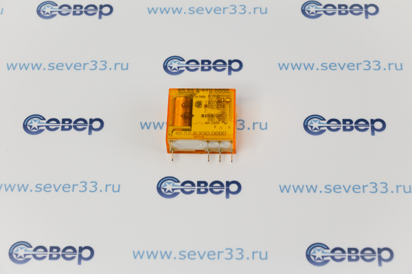 Реле миниатюрное PCB выводы с шагом 5мм 2 гр конт 8А кат. АС_1