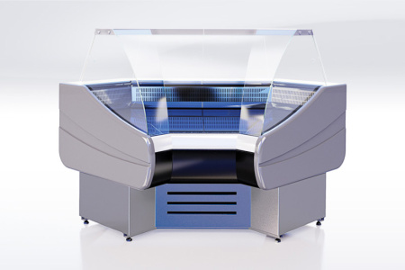 Холодильная витрина Cryspi Octava IC угловая (0...+7 ºС) | Продажа, монтаж и обслуживание холодильного оборудования | Север33