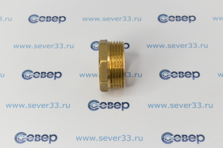 Футорка, латунь, внутренняя/наружная резьба 1 1/4"х3/4", желтый, RTP  | Продажа, монтаж и обслуживание холодильного оборудования | Север33