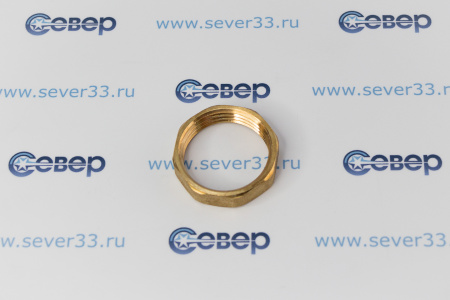 Контргайка, латунь 1", желтый, RTP | Продажа, монтаж и обслуживание холодильного оборудования | Север33