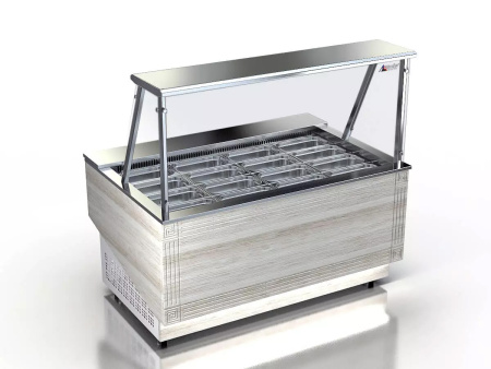 Холодильная витрина Glacier Берта с надстройкой 1,0 (+2…+8 ºС) | Продажа, монтаж и обслуживание холодильного оборудования | Север33
