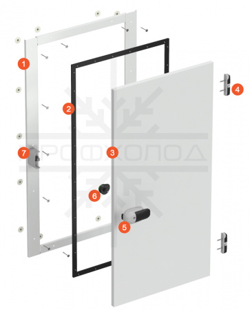 Распашная одностворчатая дверь РДО | Продажа, монтаж и обслуживание холодильного оборудования | Север33
