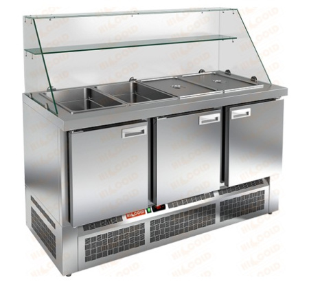 Стол холодильный для салатов (саладетта) HICOLD SLE3-111GN низкое стекло | Продажа, монтаж и обслуживание холодильного оборудования | Север33