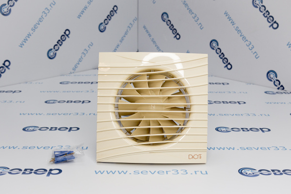 SILENT 5C Ivory, Вентилятор осевой вытяжной с обратным клапаном D 125, декоративный_1e