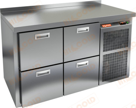 Холодильный стол HICOLD GN 22 BR2 BT, бок, 4 ящика (-18...-10°С) | Продажа, монтаж и обслуживание холодильного оборудования | Север33