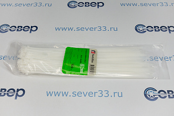 Стяжки нейлоновые 4x300 белый FORTISFLEX
