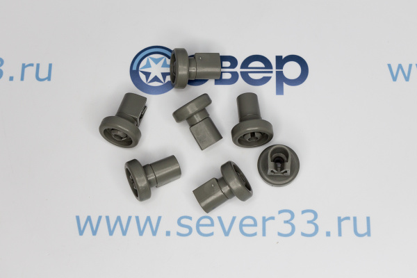 Ролик корзины ПММ Electrolux, Zanussi, AEG комплект 8 штук,маленькие колесики_2