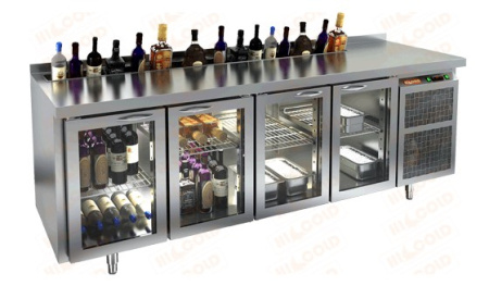 Стол охлаждаемый HICOLD GNG 1111 HT V, с бортом, 4 двери (+2...+10°С) | Продажа, монтаж и обслуживание холодильного оборудования | Север33