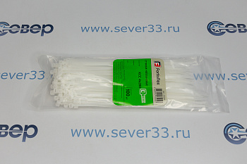 Стяжки нейлоновые 4x200 белый FORTISFLEX
