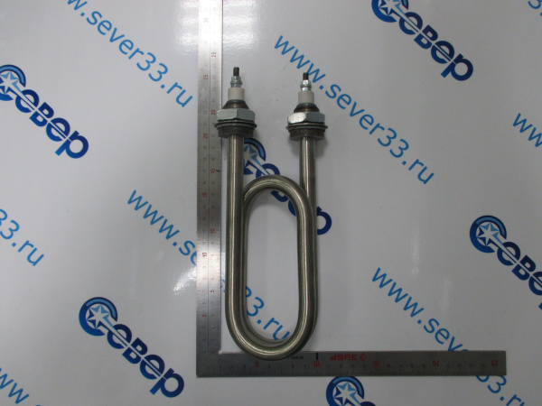 ТЭН 3500Вт. L 220 мм – нерж.  Ø 12 мм., штуцер с резьбой M22 (тип. 42A13/3,5 P 220 Ф7)