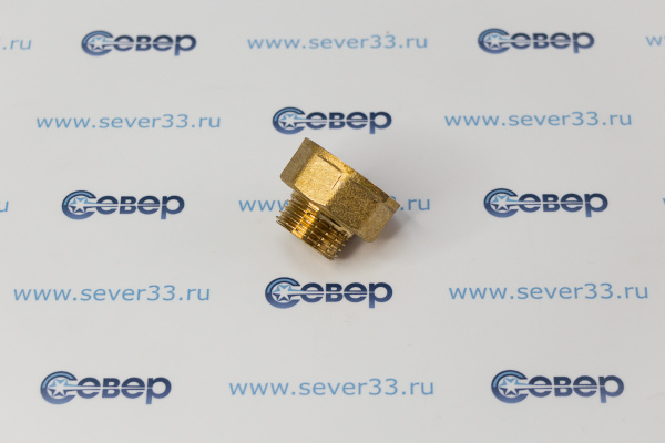 Переходник, латунь, внутренняя/наружная резьба 3/4"х1/2", желтый, RTP 