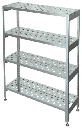 Стеллаж решетчатый 4-х уровневый С-4Р-0,4/0,6/1,6 (600х400х1645мм) | Продажа, монтаж и обслуживание холодильного оборудования | Север33