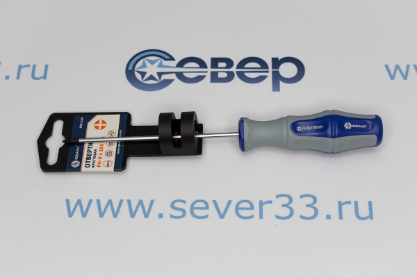 Отвертка Ultra Grip КОБАЛЬТ PH-0 х 100 мм_1e