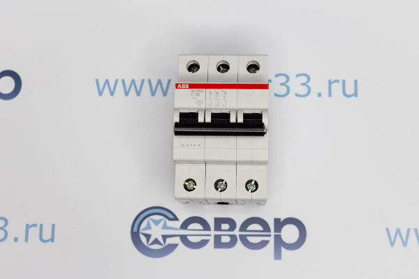 Автомат эл. ABB 3р 16А SH203L 4.5кА 220V_1e