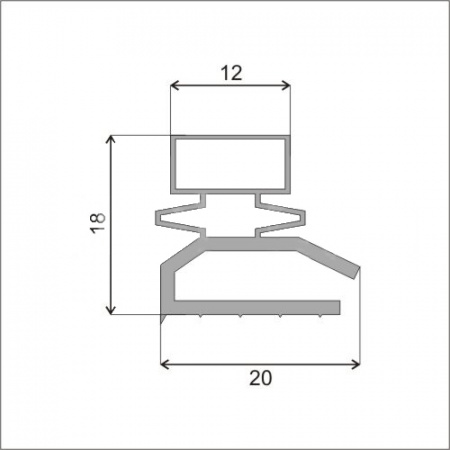 Уплотнитель Позис Свияга 158-1 620х1680 | Продажа, монтаж и обслуживание холодильного оборудования | Север33