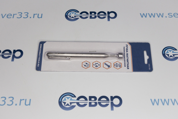 Ручка магнитная телескопическая КОБАЛЬТ 130 - 635 мм, магнит до 1.6 кг (1 шт.) блистер_1