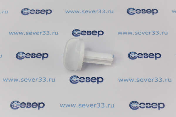 Ручка крана De Luxe мод. 5040.38 белая, (длинная ножка 51 мм, для газ. плит) (ВТИС 753161029)_1