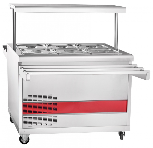 Прилавок холодильный Abat ПВВ(Н)-70ПМ-НШ (передвижной)