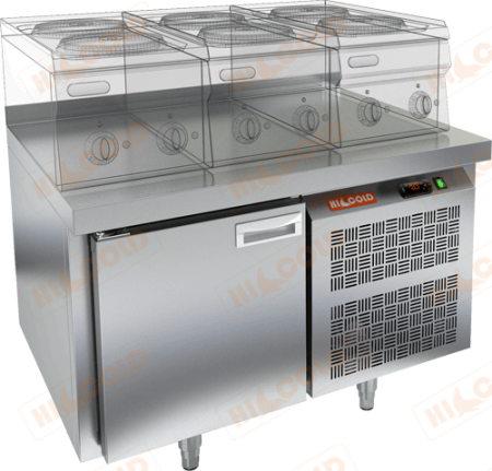 Стол морозильный под тепловое оборудование HICOLD GN 1/BT LT (-18...-10 °С) | Продажа, монтаж и обслуживание холодильного оборудования | Север33