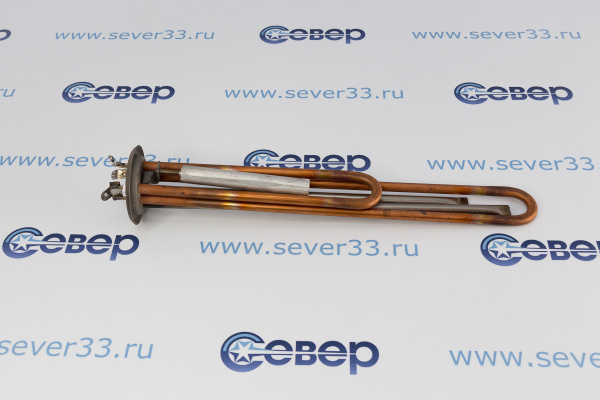 ТЭН RF 2000W(700+1300), медь, Ø64, М4, клеммы под винт М4, L320мм_2